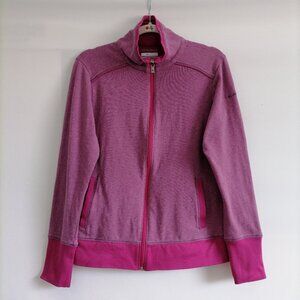 Columbia Womens Purple Full Zip Omni Wick Advance Evaporation Jacket Size M